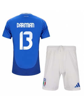 Italia Matteo Darmian #13 Maglia Gara Casa Repliche Europei 2024 Bambino